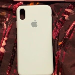 Light blue silicone case Apple